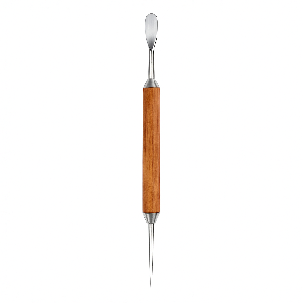 Stylo Latte Art Premium avec Pointe Inox & Manche Bois