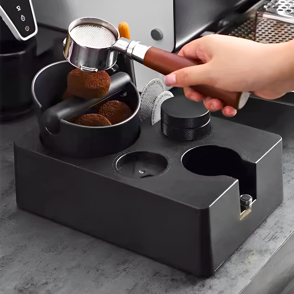 Station de Tassage Barista avec Knockbox