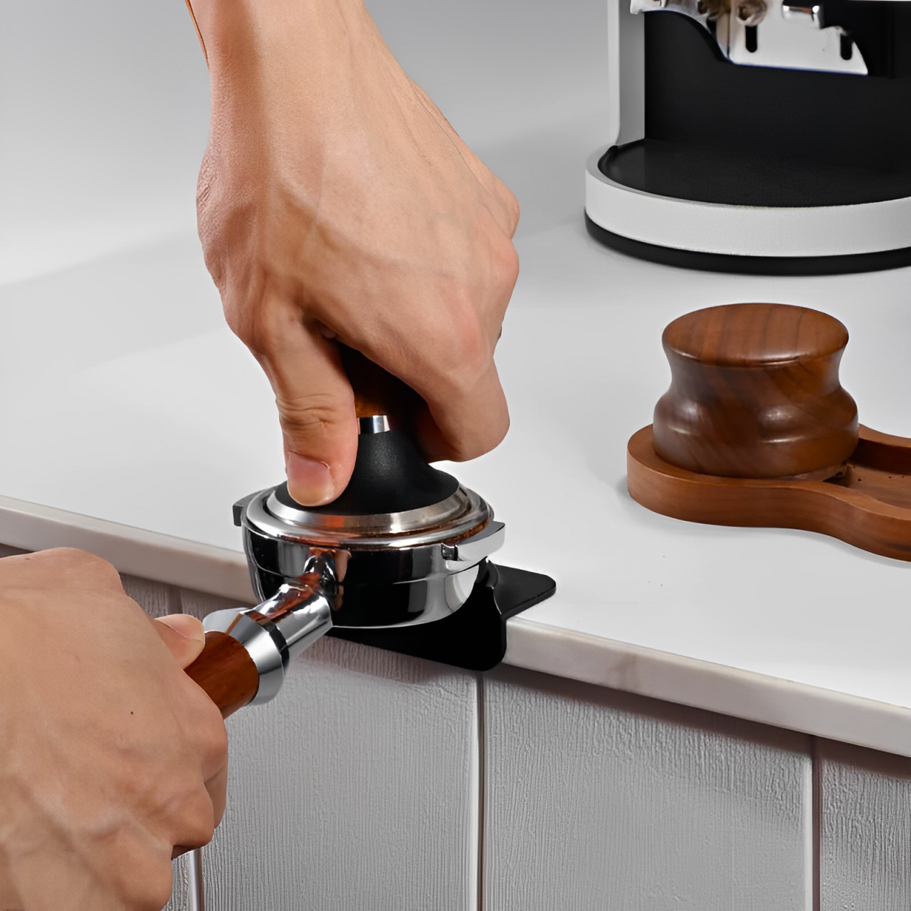 Mini Tapis de Tassage Barista à Rebord