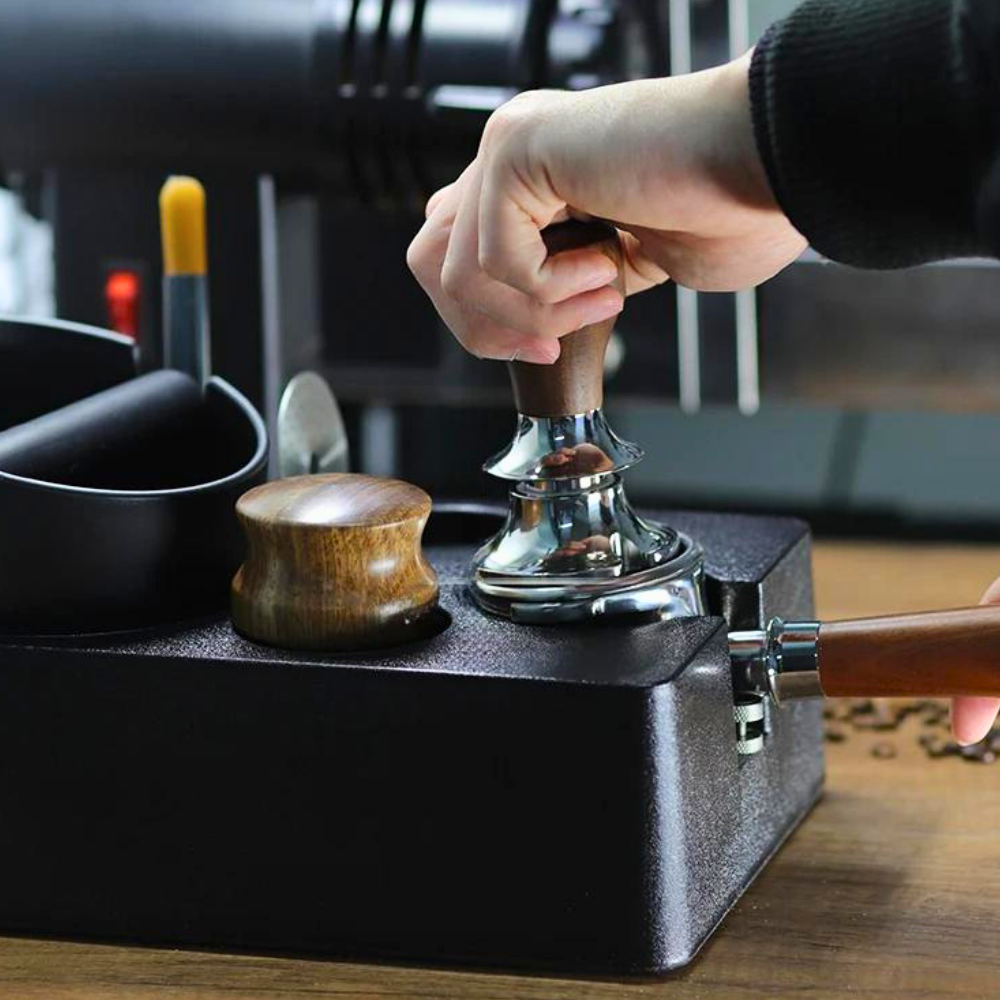 Station de Tassage Barista avec Knockbox
