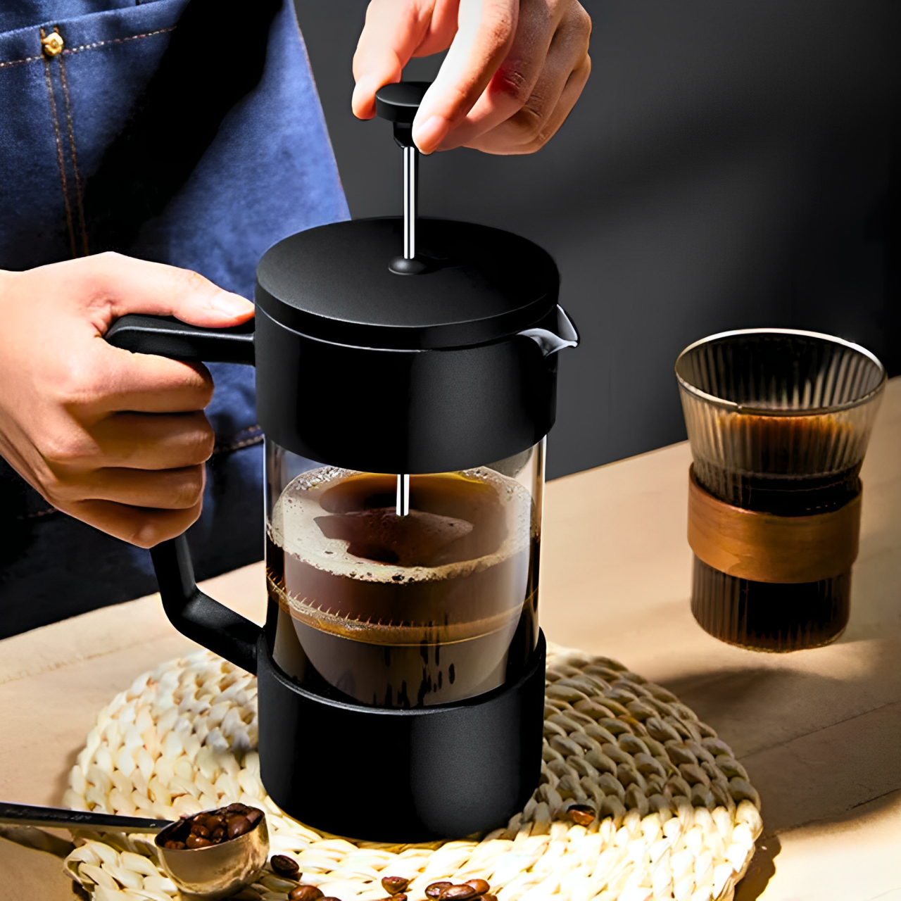 French Press Barista Coffee