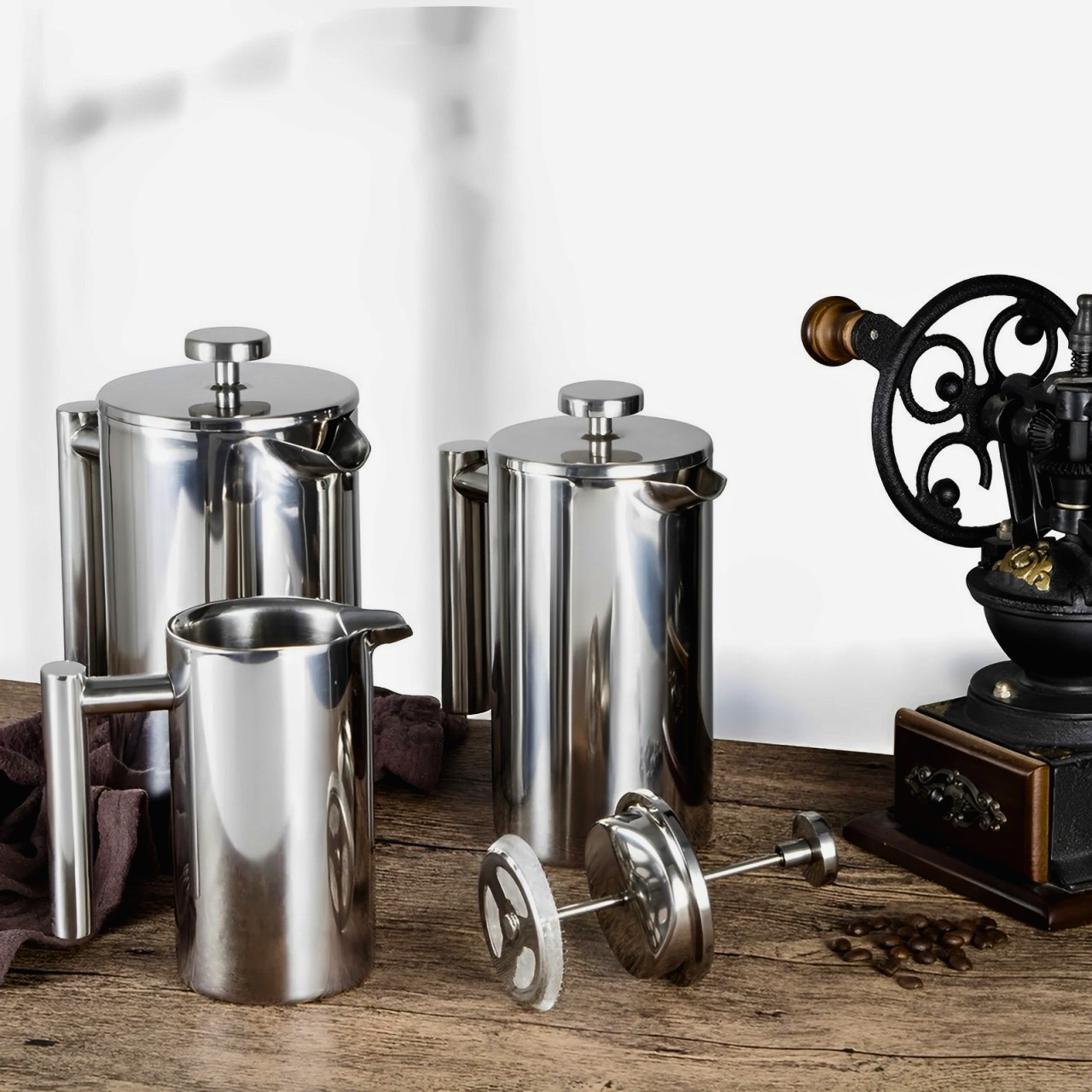 French Press Barista Inox